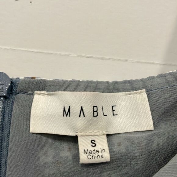 Mable Women‎ Sm Milkmaid Mini Dress Ruching Lace Up Bodycon Long Sleeves - Picture 4 of 8